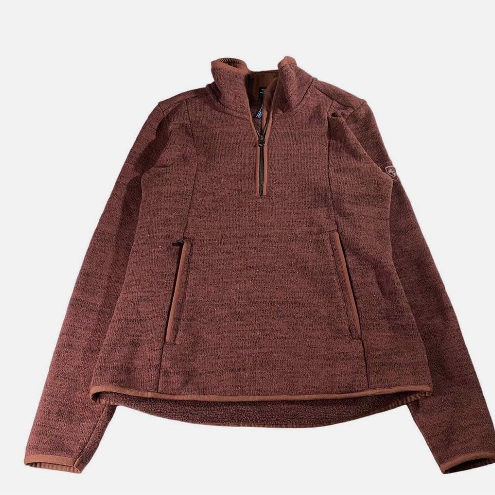 Kuhl Ascendyr Womens Red‎ Quarter Zip Fleece Sweatshirt